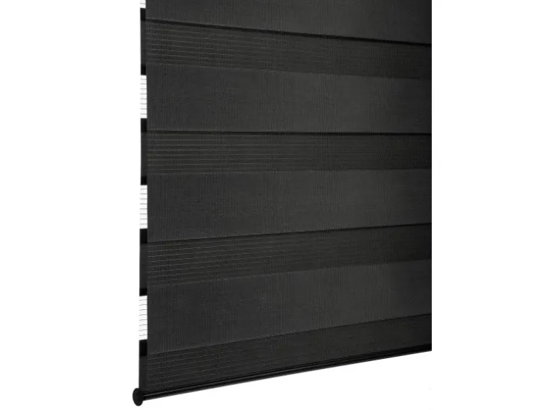 Gardinia Doppelrollo EasyFix 90 cm x 220 cm Schwarz