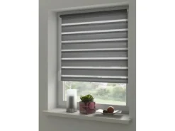 Gardinia Doppelrollo EasyFix mit Montageschiene 45 cm x 150 cm Anthrazit