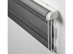 Gardinia Doppelrollo EasyFix mit Montageschiene 45 cm x 150 cm Anthrazit