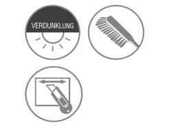 Gardinia Verdunkelungsrollo Blackout 122 cm x 180 cm Weiß