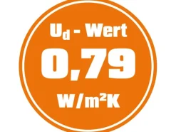 Haustür Thermospace Paris Prime 100 cm x 210 cm Anthrazit Anschlag R