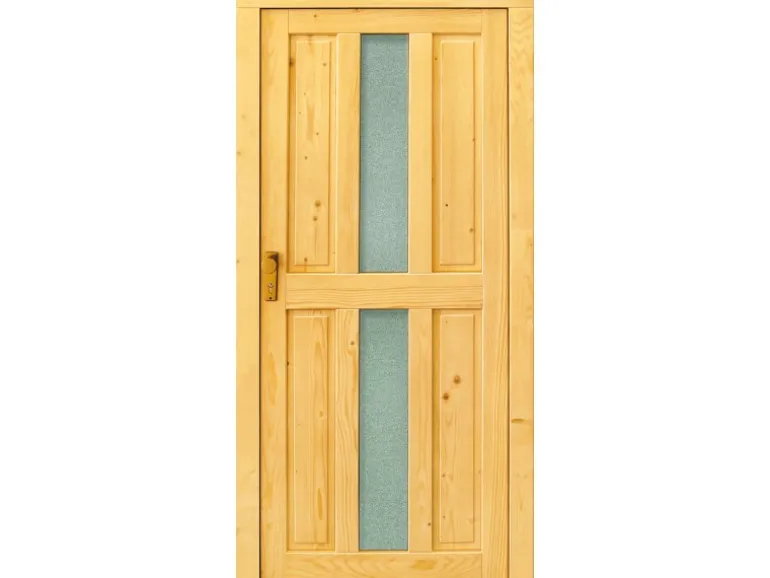 Holz-Mehrzwecktür Modell Rügen 98 cm x 200 cm Anschlag Links Fichte Natur