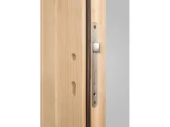 Holz-Nebeneingangstür NET 501 Fichte Natur 98 cm x 200 cm Anschlag Links