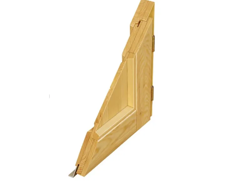 Holz-Nebeneingangstür NET 501-88 Fichte Natur 88 cm x 200 cm Anschlag Links