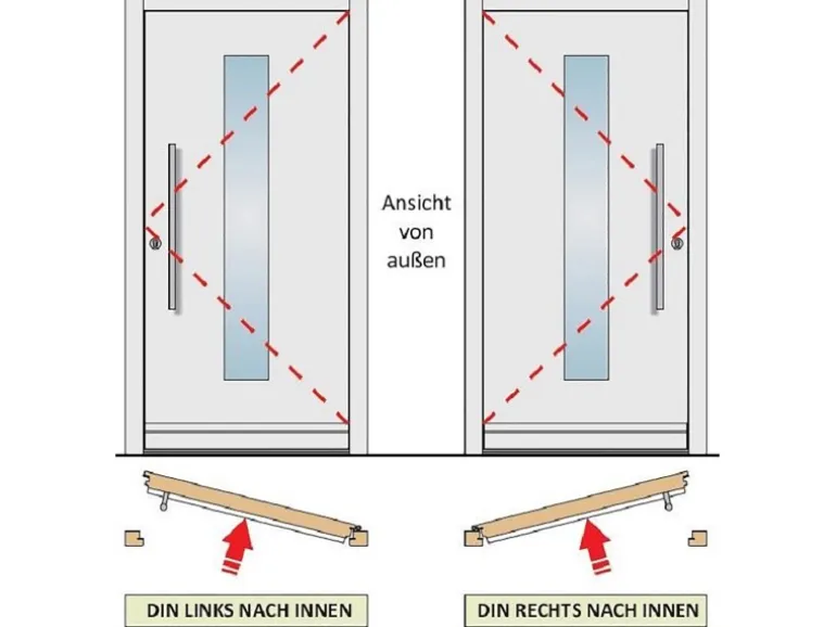 Holz-Nebeneingangstür NET 501-88 Fichte Natur 88 cm x 200 cm Anschlag Links