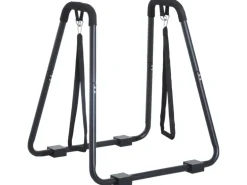 HOMCOM Dipstation Dip Ständer Barren Dips Stahl Schwarz 90 x 81 x 92,5cm