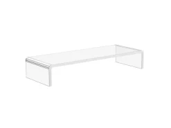 HOMCOM Monitorständer für Laptop PC Ergonomisch Acryl Transparent 53 x 19 x 9 cm