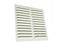 Häusler Lüftungsgitter LG 2525 W Lamellengitter Alu Weiss 250 x250mm Abluftgitter