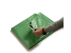 KARAT Abdeckplane Leno Extra Reißfest Wasserdicht mit Ösen 140 g/m² Grün 2 x 3 m