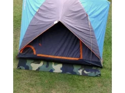 KARAT Abdeckplane Wasserdichte Plane mit Ösen 100 g/m² Camouflage 2 x 3 m