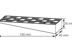 6 Keile pro Hänger 150 x 45 x 25 mm Gelb