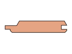 Kombiprofil Douglasie Nut und Feder 19 mm x 116 mm x 3000 mm