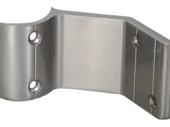 2 Konsolen Aluminium für Ø 52 mm Holzhandlauf