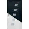Kunsstoff-Haustür K043 innen weiß/aussen anthrazit 100 x 200 cm DIN L