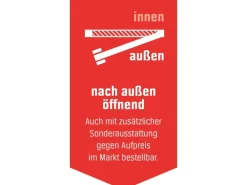 Kunsstoff-Haustür K043 innen weiß/aussen anthrazit 100 x 200 cm DIN R
