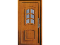 Kunststoff-Haustür 100 cm x 200 cm K003 Anschlag Rechts Golden Oak