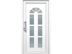 Kunststoff-Haustür 100 cm x 200 cm K012 Anschlag Links Weiß