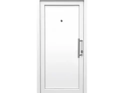 Kunststoff-Haustür 100 cm x 200 cm K008 Anschlag Rechts Weiß