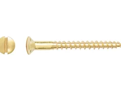 Linsensenkkopf Holzschraube Schlitz-Antrieb Ø 4 mm x 40 mm 15 Stück