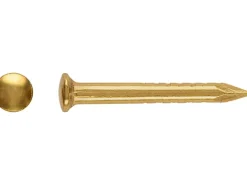 LUX Rundkopfstift Ø 1,2 mm x 20 mm Vermessingt 100 Stück