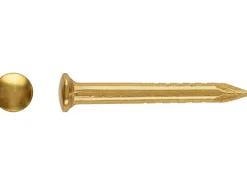 LUX Rundkopfstift Ø 1,5 mm x 15 mm Vermessingt 100 Stück