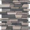 Marmormosaik Black Grey Creme 30,5 cm x 30,5 cm