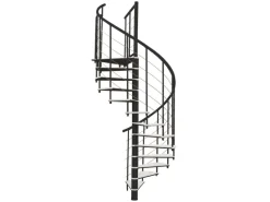 Minka Spindeltreppe Fusion Ø 160 cm Schwarz-Weiß Raumhöhe bis 295 cm