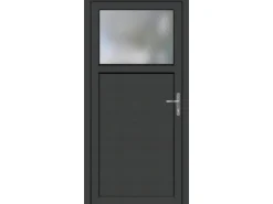 Nebeneingangstür Kunststoff K504 Anschlag Rechts Weiß/Anthrazit 98 cm x 198 cm