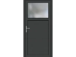 Nebeneingangstür Kunststoff K504 Anschlag Links Weiß/Anthrazit 98 cm x 198 cm
