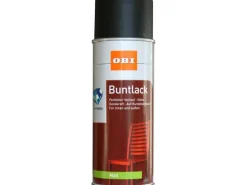 OBI Buntlack Spray RAL 9005 Schwarz matt 400 ml