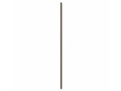 Paneel-Abschlussleiste Walnuss MDF Schwarz 6,5 cm x 240 cm