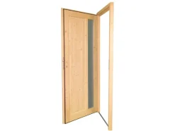 Panto Holz-Nebeneingangstür NET 510 Fichte Natur 88 cm x 200 cm Anschlag Links