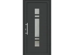 Premium Kunststoff-Haustür SMK 017 Anthrazit-Weiß 110 cm x 210 cm DIN L