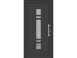 Premium Kunststoff-Haustür SMK 017 Anthrazit-Weiß 110 cm x 210 cm DIN R