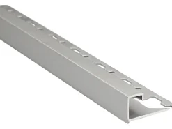 Quadrat-Abschlussprofil Alu eloxiert Silber matt 12,5 mm x 2,5 m