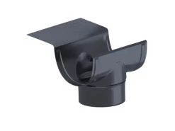 Sarei Ablaufstutzen für SDF-Halbrundrinne Piccolo Alu-Anthrazit RG 80 auf DN 60