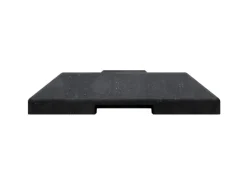 Schake Fußplatte Einstecktasche 60 mm x 60 mm Schwarz