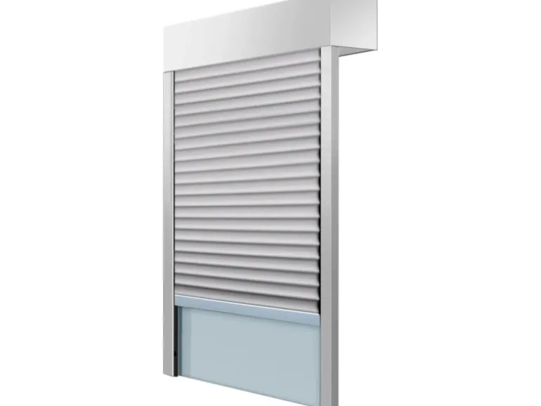 Schellenberg Aufsatzrolladen-Set für Fenster 80 cm x 100 cm Weiß/Grau
