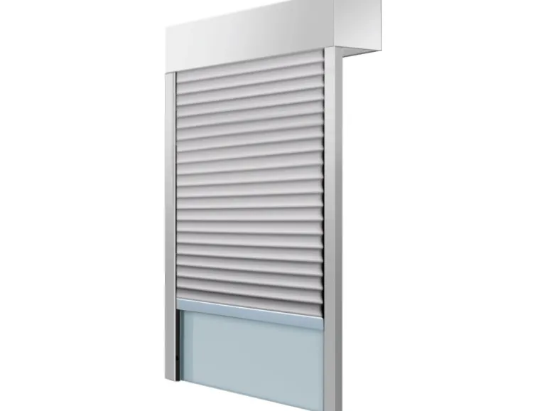 Schellenberg Aufsatzrolladen-Set für Fenster 120 cm x 140 cm Weiß/Grau