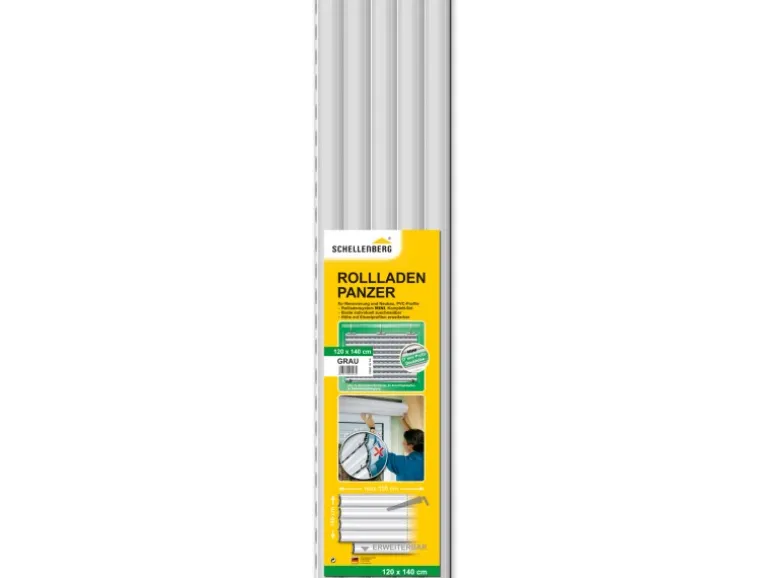 Schellenberg Rolladenpanzer-Set Mini 120 cm x 140 cm Grau