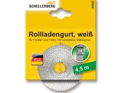 Schellenberg Rollladengurt Mini 14 mm 4,5 m Weiß