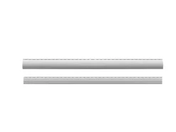 Schellenberg Rollladenlamelle Mini Kunststoff 80 cm x 3,7 cm Grau