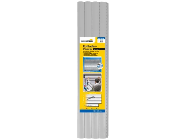Schellenberg Rollladenpanzer Maxi PVC 220 cm x 100 cm Grau