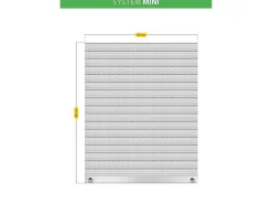 Schellenberg Rollladenpanzer Mini PVC 80 cm x 60 cm Grau