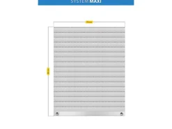Schellenberg Rollladenpanzer Maxi PVC 90 cm x 70 cm Grau