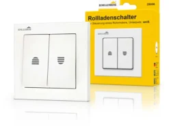 Schellenberg Rollladenschalter mit Rastfunktion Unterputz Weiß