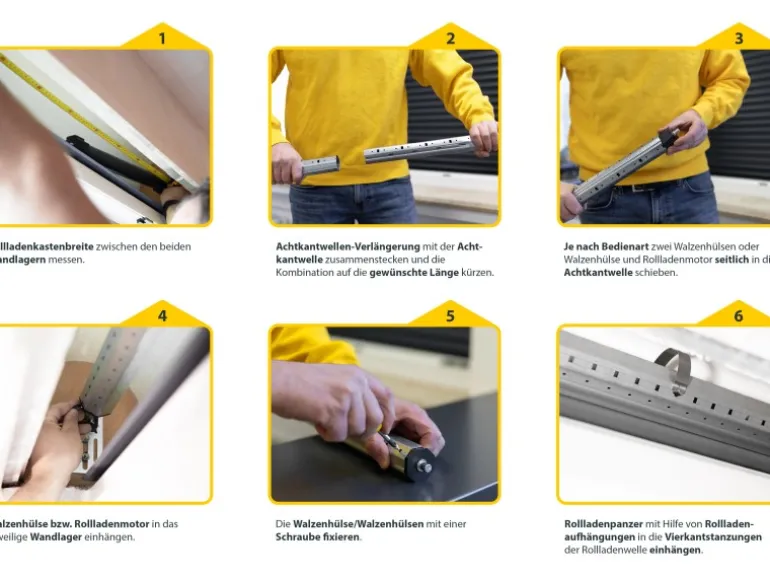Schellenberg Rollladenwellen-Verlängerung Mini 100 cm