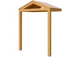 Skan Holz Vordach Sellin 205 cm x 126 cm Eiche Hell