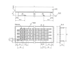 SOTECH Lüftungsgitter Lochung Oval 500 mm Edelstahloptik