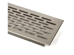 SOTECH Lüftungsgitter Lochung Oval 250 mm Edelstahloptik